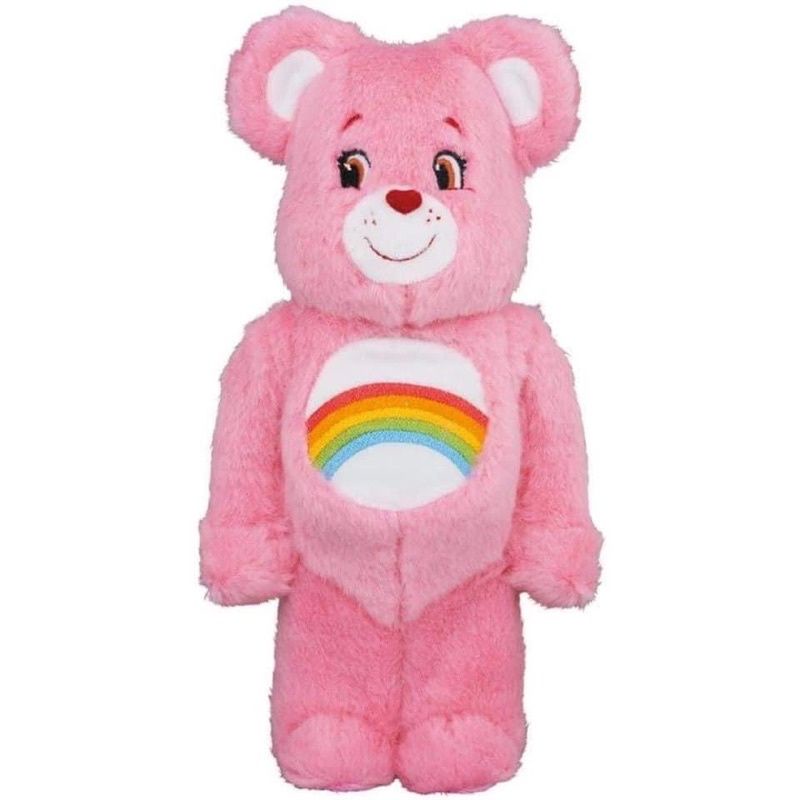 《瘋樂模玩》全新現貨 日本進口 Be@rbrick CHEER BEAR 粉紅毛毛 彩虹熊 400% 庫柏力克熊