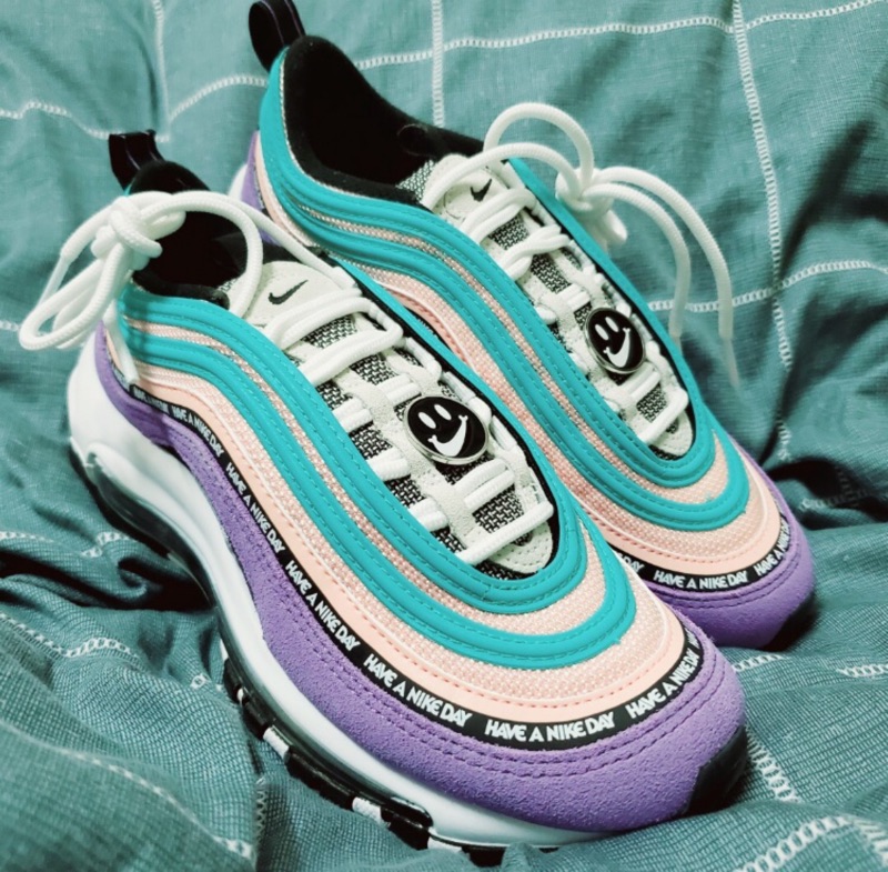 Nike Air Max 97 Erkek Lifestyle Ayakkab Siyah Beyaz Koyu