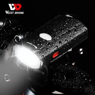 西騎者 前自行車燈 (2000mAh, USB, 可充電, 防水, 戶外安全, 騎行)腳踏車