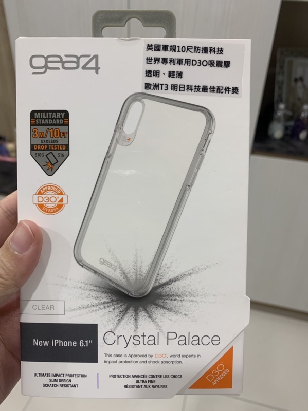Iphone Xr 手機殼d3o Gear4 Crystal Palace 軍規防撞保護殼 九成九新 蝦皮購物