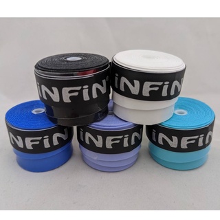 【威盛國際】INFIN 0.6mm 薄黏型 平面握把布 (10入) 高黏度 外層 網球/羽球/壁球/匹克球