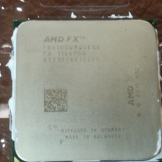 AMD AM3+ FX4100 3.6ghz 四核心 CPU附上原廠風扇