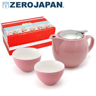 ZERO JAPAN 典藏陶瓷一壺兩杯超值禮盒組(玫瑰粉)