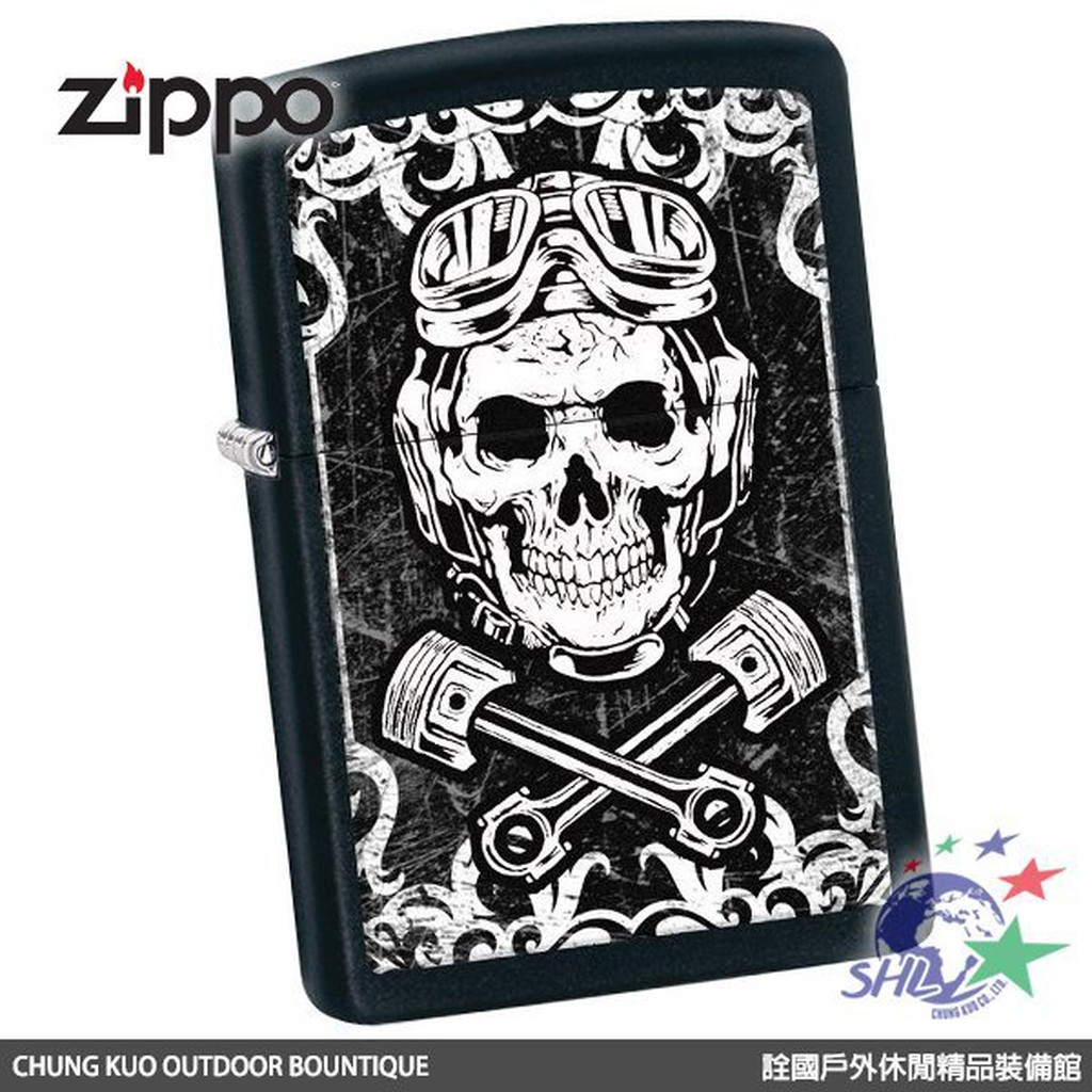 Zippo 打火機 - Skull Wrenches 骷髏騎士 / 防指紋彩印款 / 29088(ZP500) 【詮國】