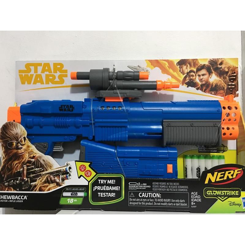 全新 玩具反斗城 最後一把 Nerf Star Wars 星際大戰 丘巴卡 Chewbacca 電子聲光射擊器