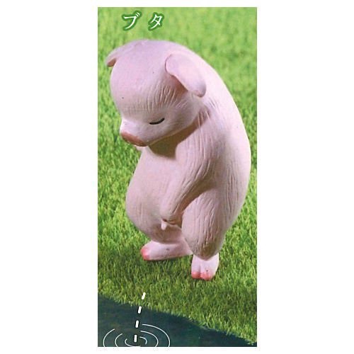 【QQ公仔物語】【NA423】【現貨】動物美術館 尿尿小童篇 P2 扭蛋 單賣 小豬款 熱賣商品