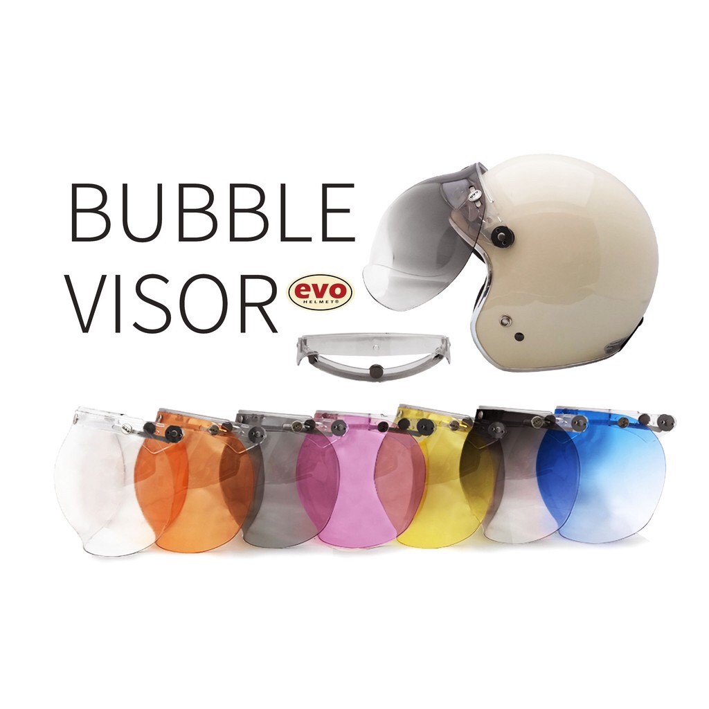 EVO 泡泡鏡/繽紛泡泡鏡 漸層 電鍍 三扣式  安全帽 鏡片 風鏡 智同