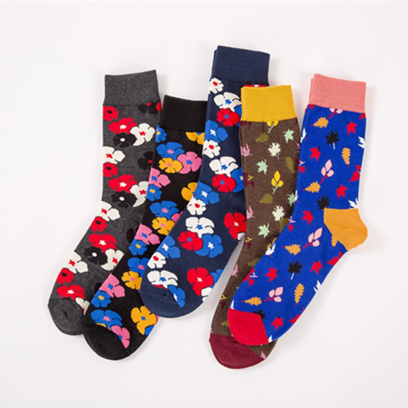靚貨特賣 Happy Socks 同款新款多彩時尚個性潮襪 高幫男士襪子 潮男必備 百搭款式