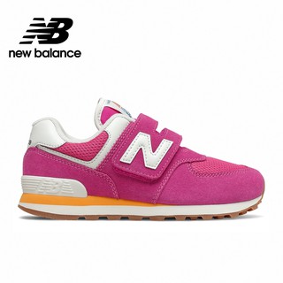 NEW BALANCE 兒童 慢跑鞋 Essential 麂皮 復古574 寬楦W 粉 運動達人