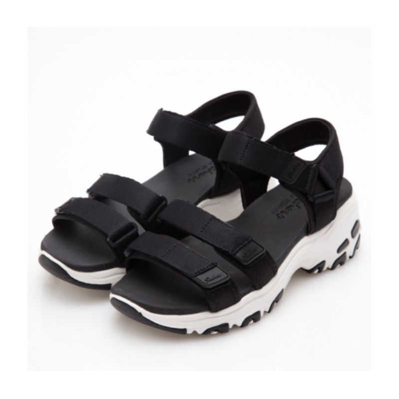 Skechers D'Lites 黑 厚底 涼鞋 女生 休閒 31514BLK