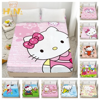 hello kitty床包 有鬆緊帶 kt貓 卡通可愛圖案 單人雙人 加大單人 加大雙人  凱蒂貓 兒童小孩床包