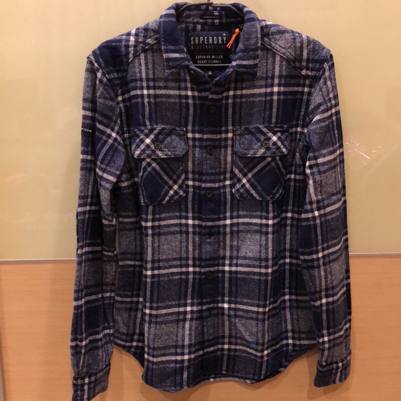 Superdry 極度乾燥 厚版長袖格子襯衫