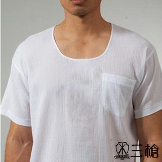 三槍牌 時尚型男縐縐布短袖衫 3件組 HE432