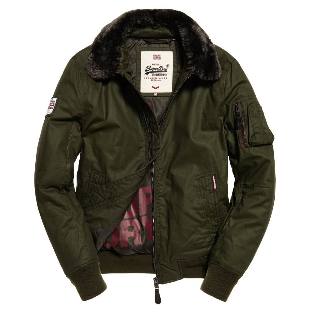 [旅人洋行]暢貨專區 Superdry SDR Winter Flite Jacket 極度乾燥 毛領可卸飛行夾克