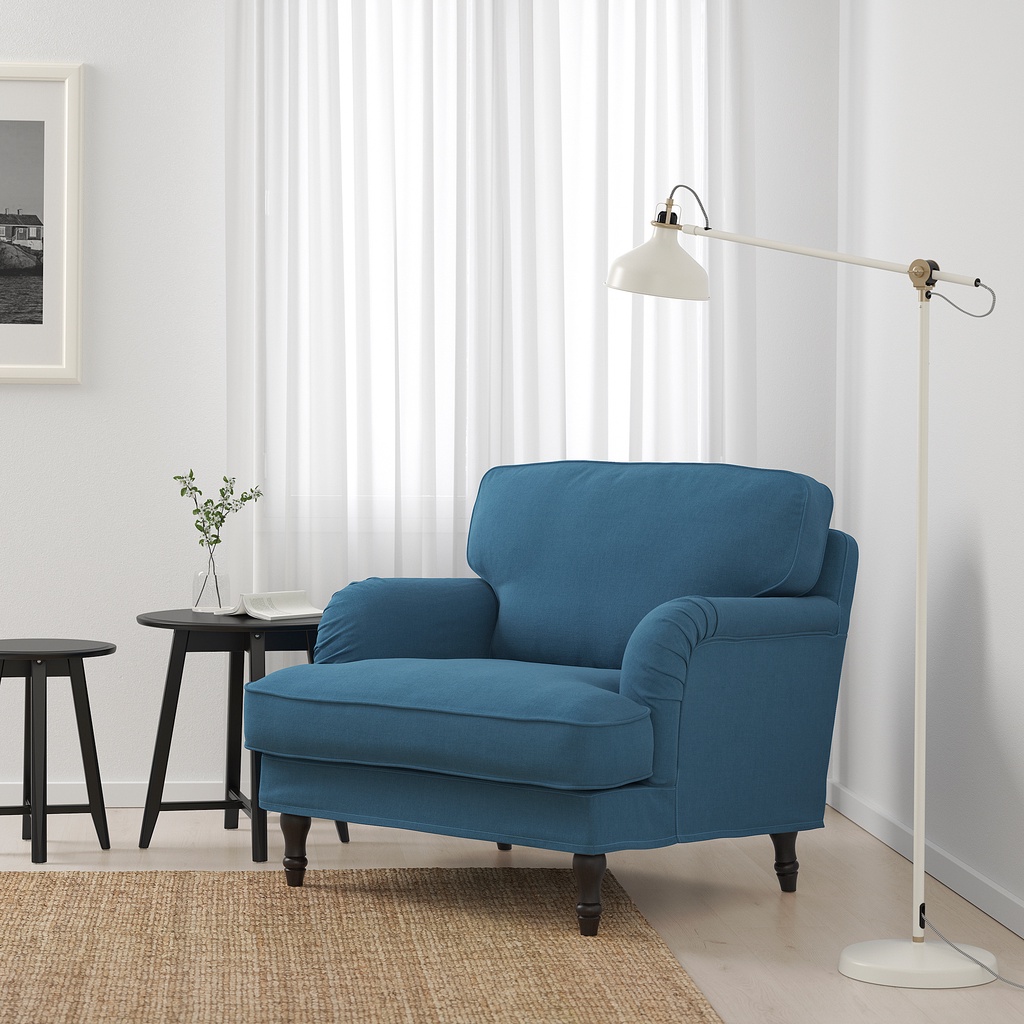 北歐工業LOFT風格經典IKEA宜家STOCKSUND單人沙發/扶手椅/藍色/二手八成新/原$12900特$7800