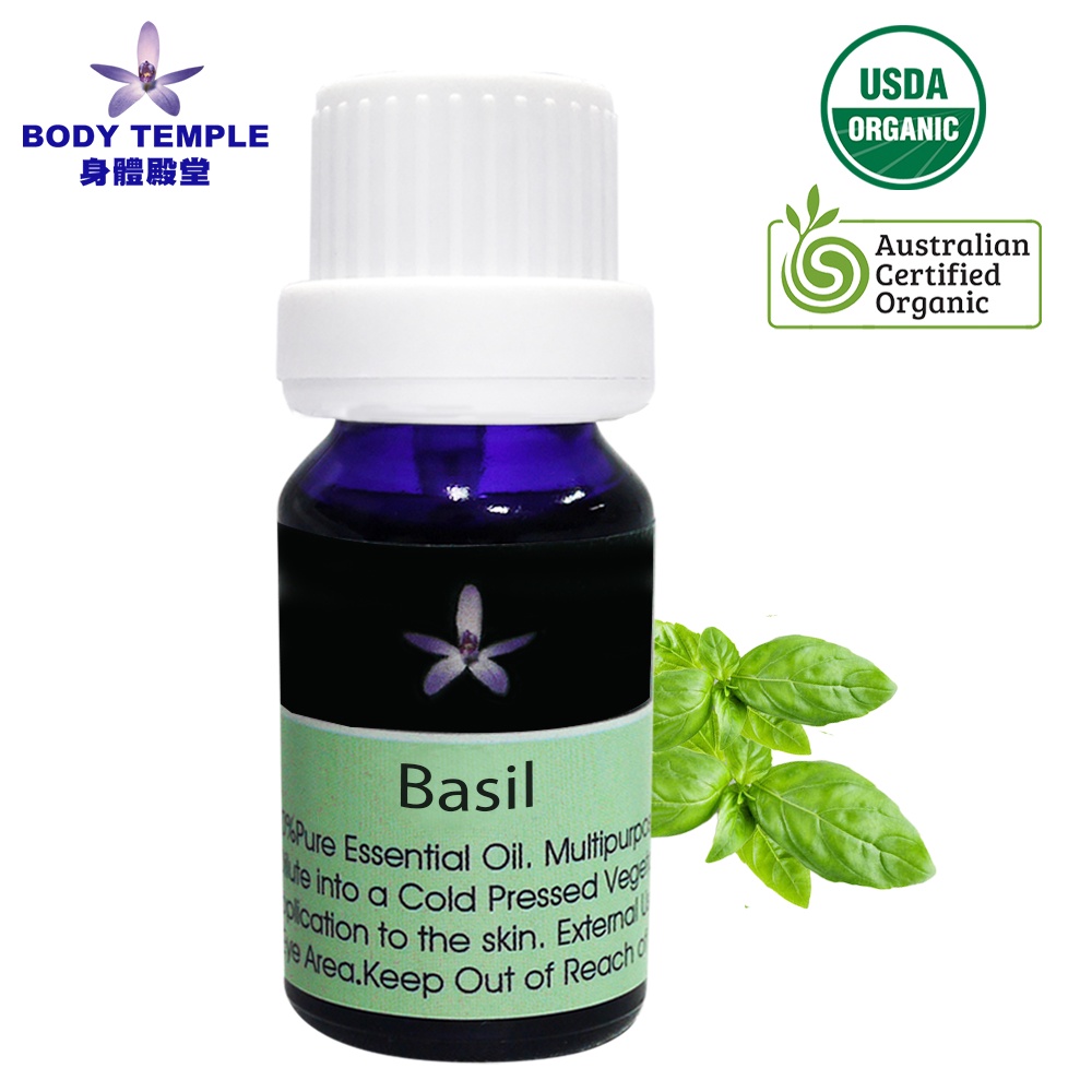 Body Temple 身體殿堂100%有機羅勒芳療精油 basil 10ml/30ml/100ml