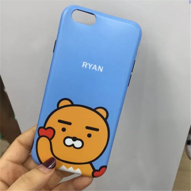 韓國 KAKAO手機殼 IPhone 6/6s 7/7s  RYAN APEACH 屁桃 軟殼