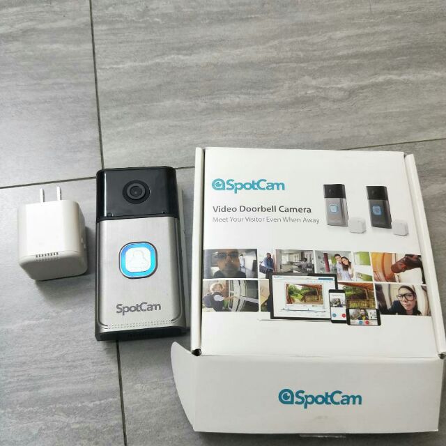 SpotCam Ring 720P真雲端全無線智慧WiFi視訊門鈴攝影機