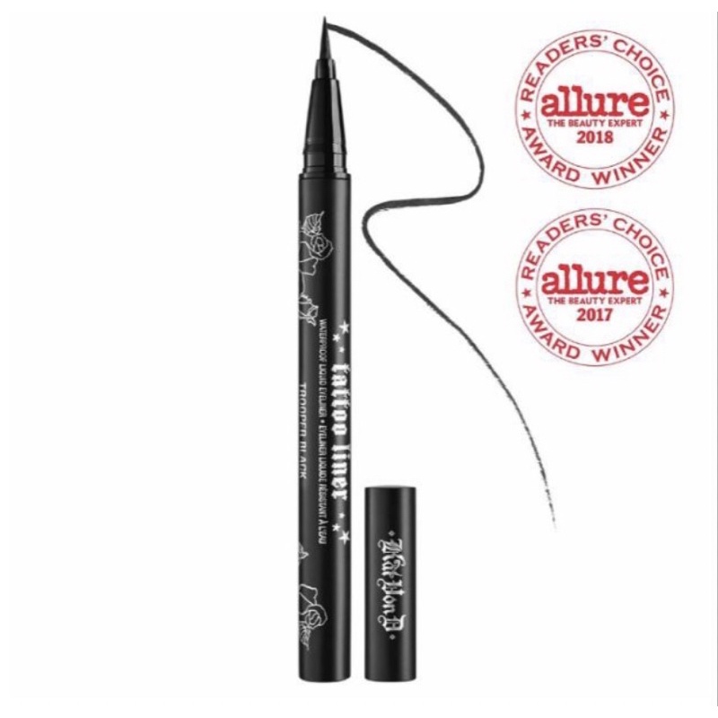 兩入 Kat Von d tattoo liner 眼線筆 kvd眼線筆 黑色咖啡色 斜角眼線筆Go Big睫毛膏