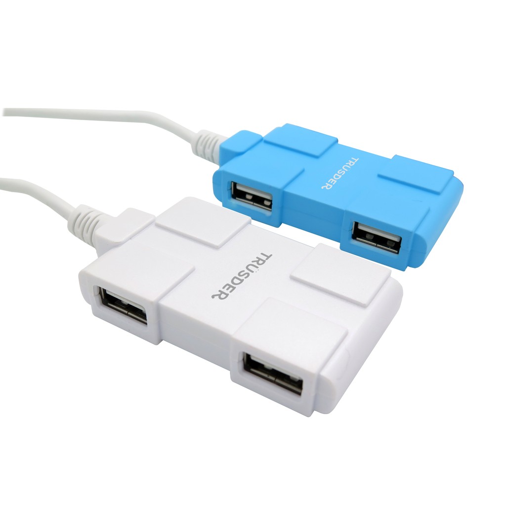 TRUSDER USB2.0 4PORT HUB(藍/白)