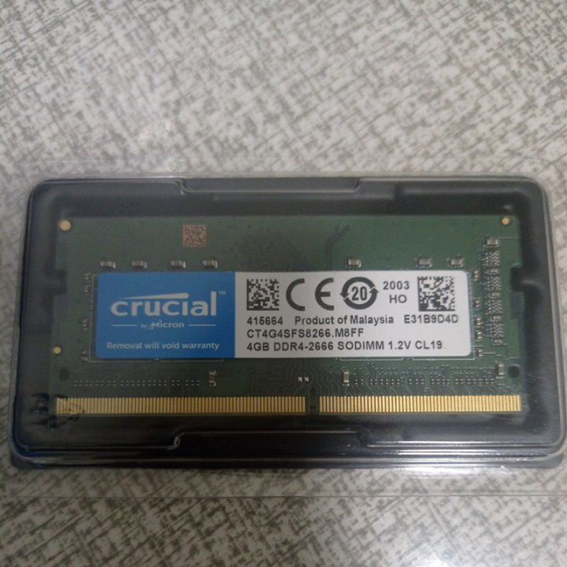 美光 DDR4 4G 筆電記憶體
