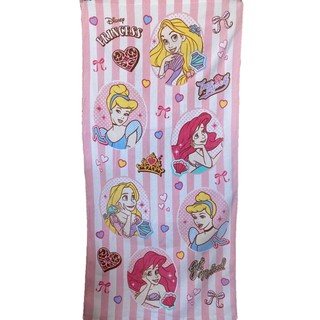 [現貨]經典卡通人物浴巾 迪士尼公主系列Disney Princess 童話 洗澡運動健身巾 生日交換禮物