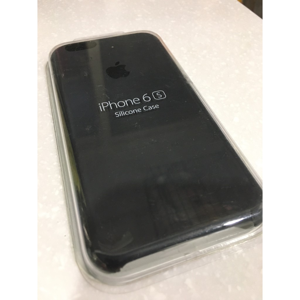 二手正版蘋果原廠IPhone6/6S 專用矽膠植絨手機殼 高質感炭灰色 MKY02ZM/A 美國加州帶回 新北可自取驗貨