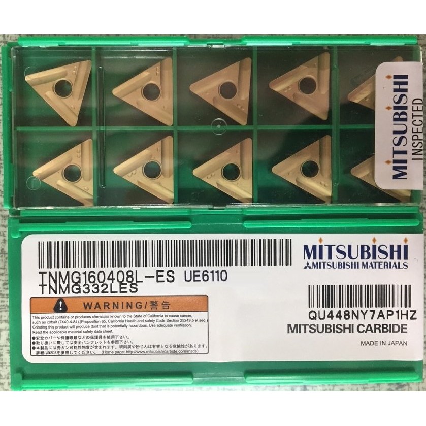 三菱Mitsubishi刀片 TNMG160408L-ES UE6110 價格請來電或留言洽詢