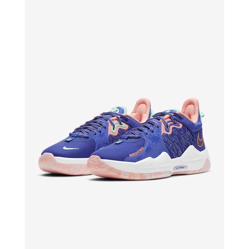 現貨NIKE PG 5 EP 藍粉 喬治 Paul George 快艇 PG5 籃球鞋 男鞋 CW3146-400