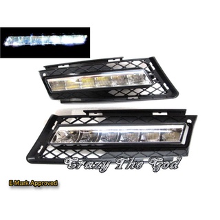 出清品-適用於 BMW 寶馬 3-Series E90 05-11 四門車 LED V2 DRL 晝行燈 日行燈 霧燈框