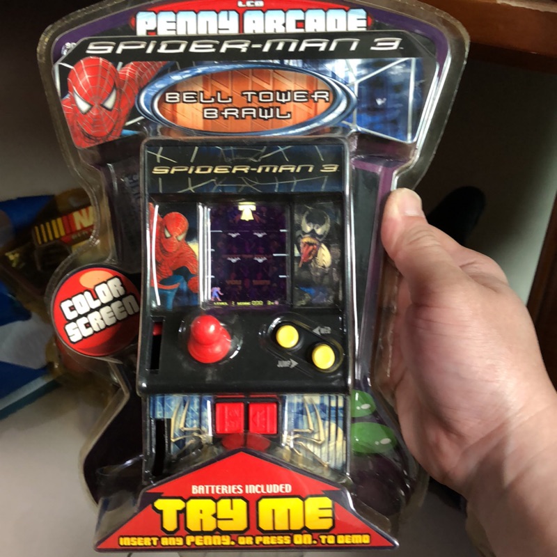 MARVEL 蜘蛛人 迷你 掌上型 遊戲機 街機