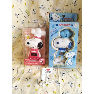 *潤餅小舖*snoopy史努比二手廚師造型計時器藍色無法確定功能是否正常