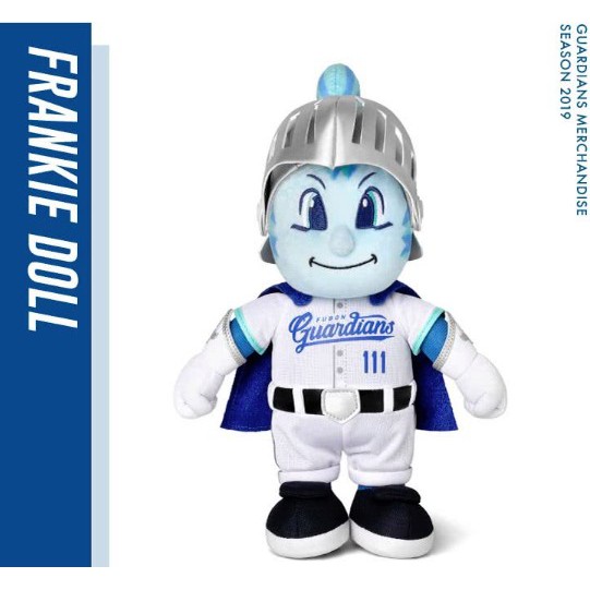 黑芳have Fun 中職富邦悍將fubon Guardians Frankie 富蘭奇站姿布偶吉祥物 蝦皮購物