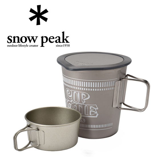 日本 日清 Nissin x Snow Peak  雪諾必克 日本製 限量 聯名鈦金屬器皿鍋具 全新品 甘口派