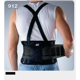 LP美國頂級護具 LP 912 雙肩帶型工作保護腰帶 (1入) 護具 護腰 走路 自行車 健身 運動