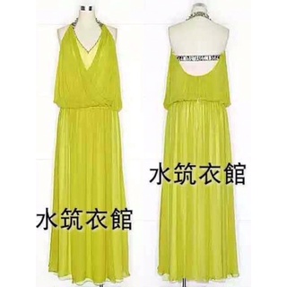⚠️瑕疵⚠️設計師品牌黃淑琦271嫩芽綠長禮服