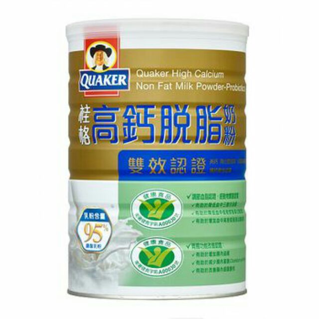 桂格高鈣脫脂雙認證奶粉  1.5kg