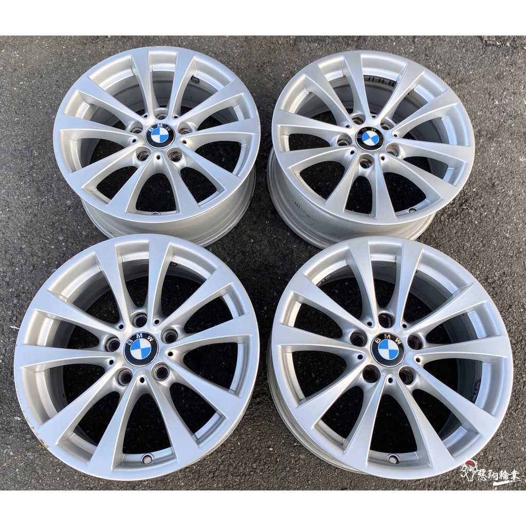 二手 中古鋁圈bmw 17吋5孔1 原廠銀f30 E90 E92 335 E46 6 3 F31 蝦皮購物