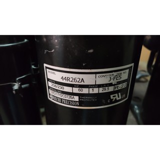 下單前，請詢問是否有存貨 瑞智精密 RECHI 44R262A 中古二手定頻冷氣壓縮機