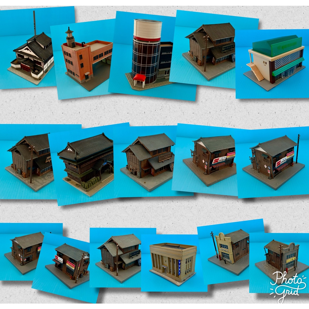 TOMYTEC F-toys 建物場景模型 各種建物 中古品  N規 現貨