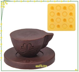 asdfkitty*日本 川嶋 咖啡杯矽膠模型/蛋糕模/果凍模/手工皂模/巧克力模-川嶋正版商品