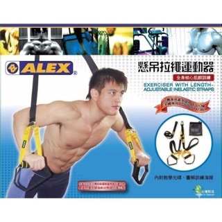 德國品牌ALEX B-42 懸吊拉繩運動器 TRX 核心訓練 懸吊運動 承重達100公斤(台灣製)