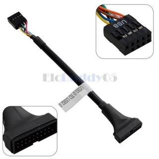 全新 19pin 3.0 轉接線 2.0 USB3.0公 轉2.0母 主機板19PIN線 USB2.0