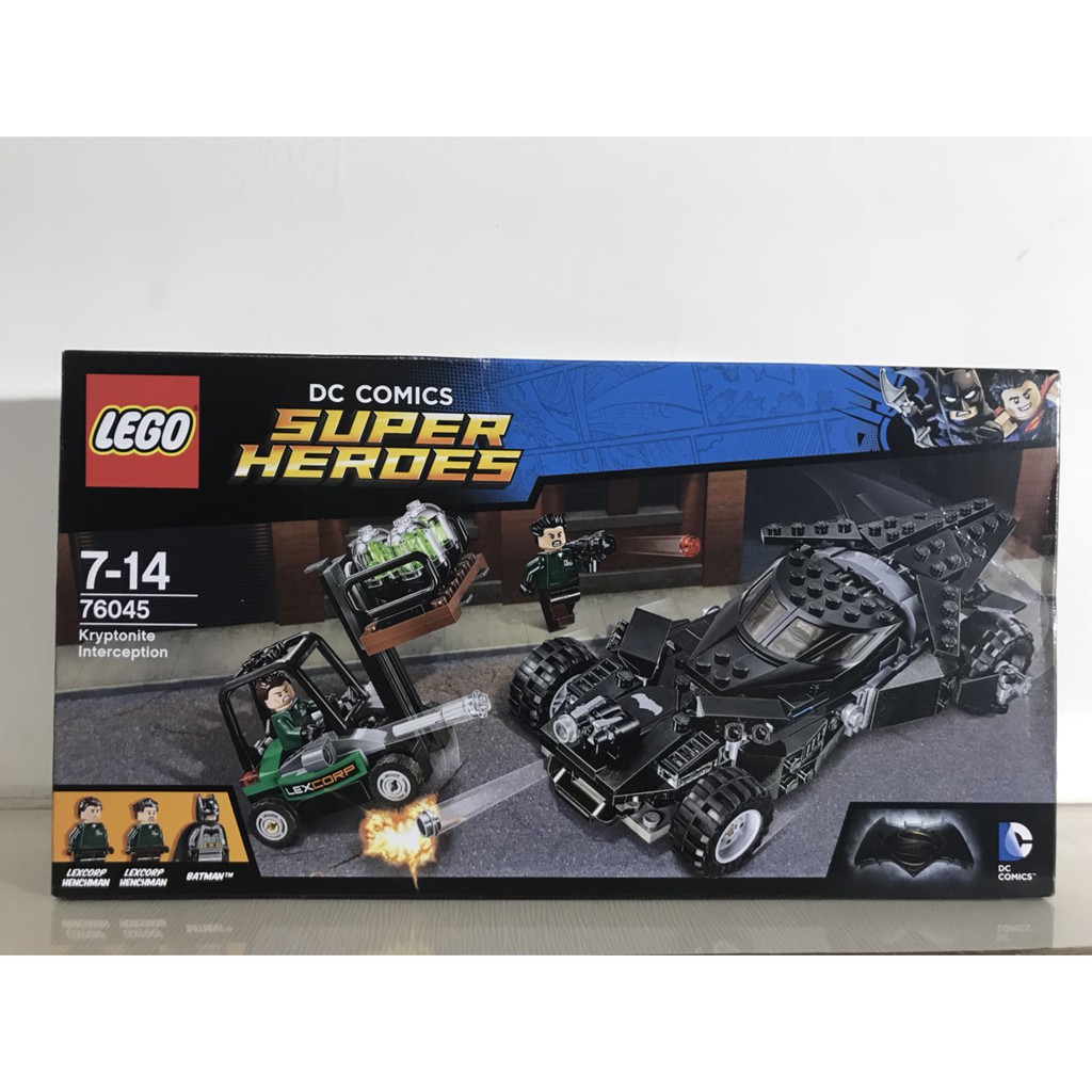 (澳洲免運) LEGO 76045 超級英雄  Kryptonite Interception 氪石攔截蝙蝠車 壓盒