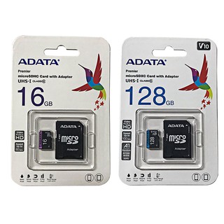 ADATA威剛 MicroSD SD記憶卡 終身保固 內附轉接卡 UHS-I Class10 16GB 128G SD卡