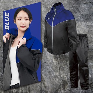 【JAP官方直營店】YW-R206運動風雨衣~~藍