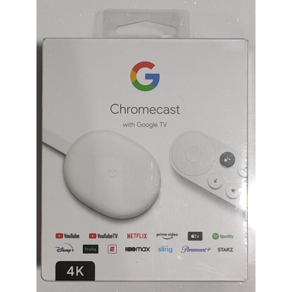 Chromecast with Google TV 4K 白色 現貨 全新 膠膜未拆 可面交