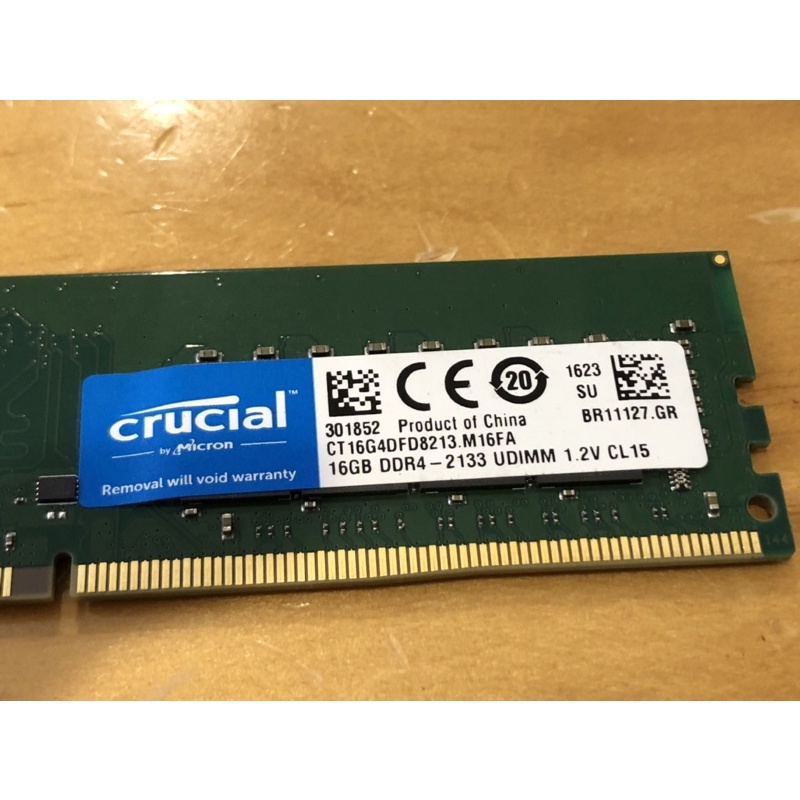 （免運）美光 DDR4-2133  16GB 雙面顆粒