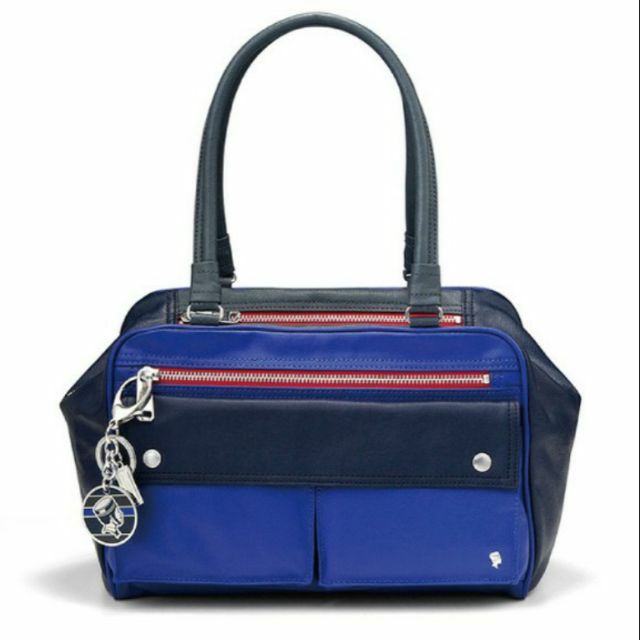 全新正版 porter 手提包-藍紫色（附鑰匙圈）