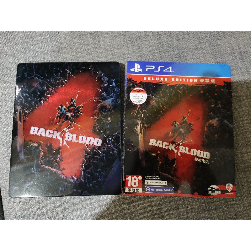 二手 有特典 PS4 喋血復仇 中文豪華版 鐵盒版 限定版 Back 4 Blood 合作打殭屍 可升級ps5 年度版
